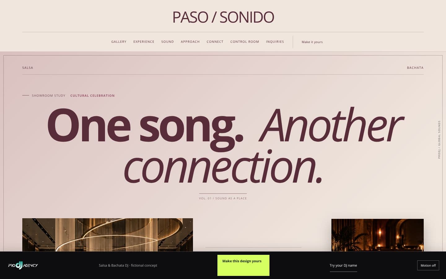 Salsa & Bachata DJ website design preview