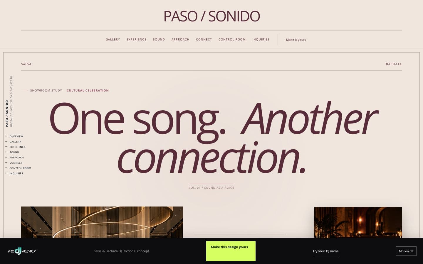Salsa & Bachata DJ website design preview