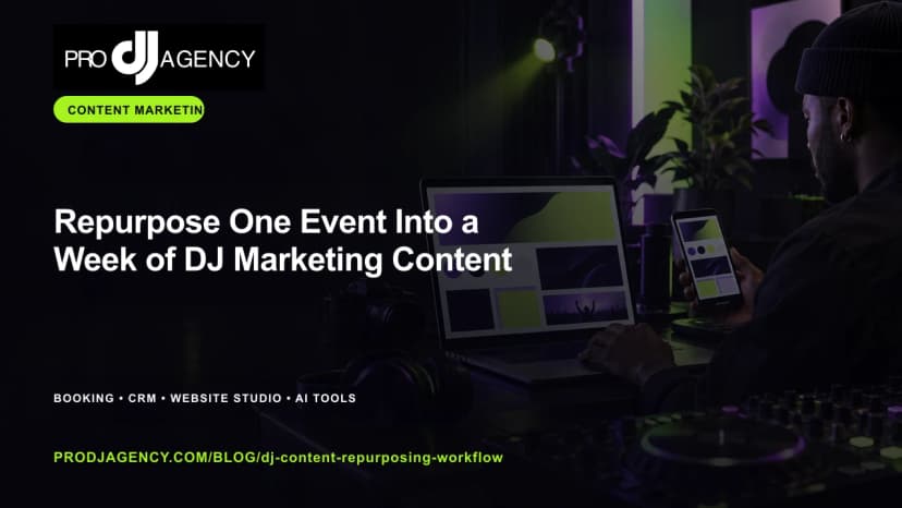 Repurpose One Event Into a Week of DJ Marketing Content featured image