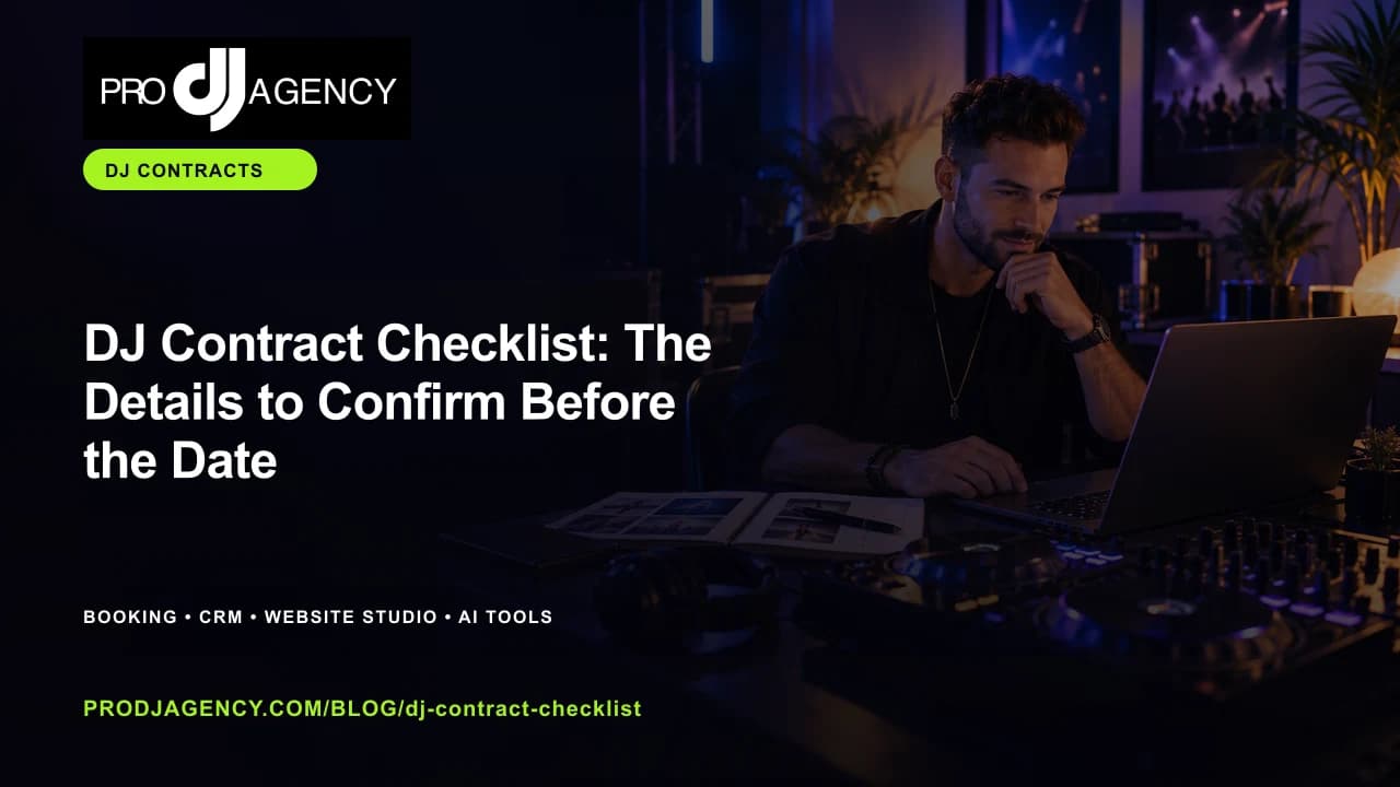 DJ Contract Checklist: The Details to Confirm Before the Date featured image