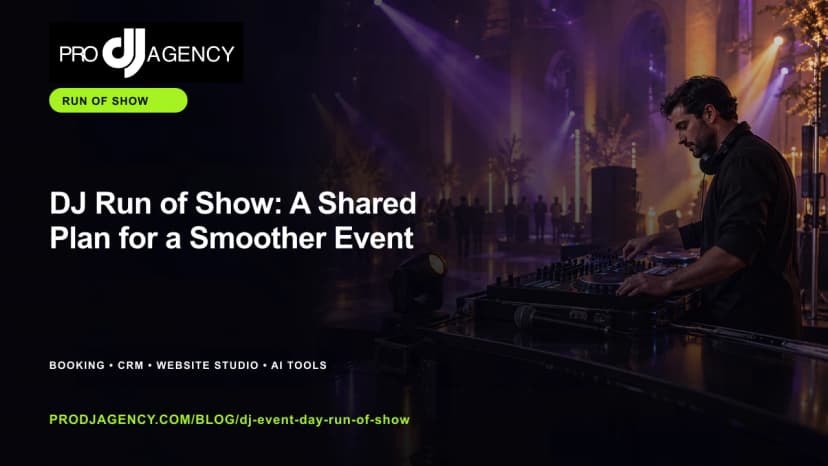 DJ Run of Show: A Shared Plan for a Smoother Event featured image