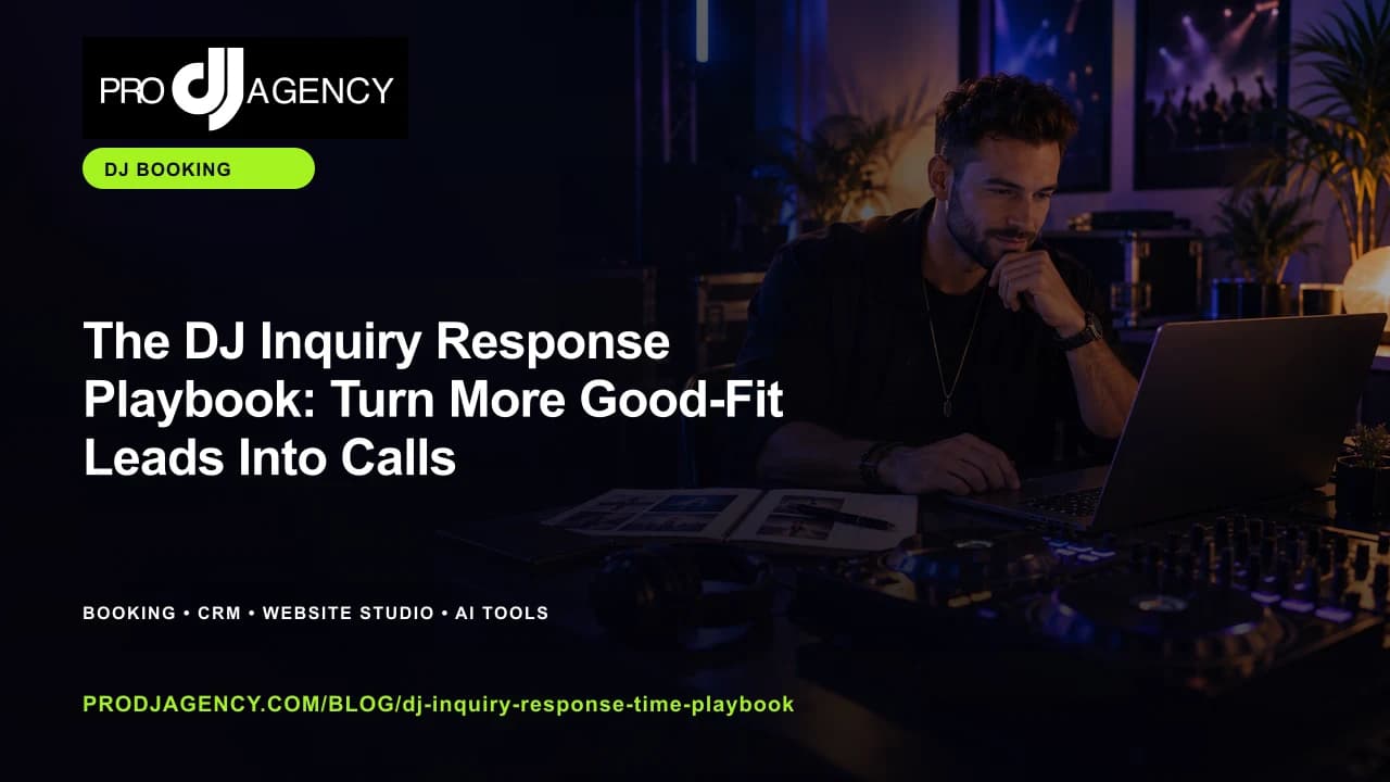 The DJ Inquiry Response Playbook: Turn More Good-Fit Leads Into Calls featured image