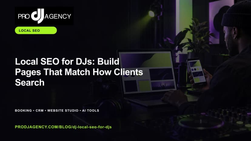 Local SEO for DJs: Build Pages That Match How Clients Search featured image
