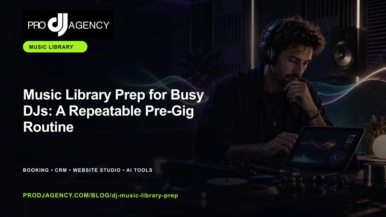 Music Library Prep for Busy DJs: A Repeatable Pre-Gig Routine featured image