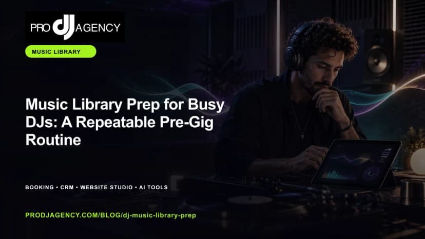 Music Library Prep for Busy DJs: A Repeatable Pre-Gig Routine featured image