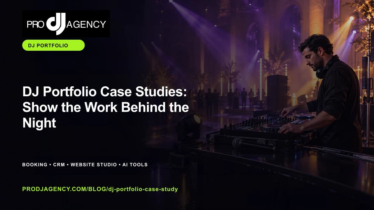 DJ Portfolio Case Studies: Show the Work Behind the Night featured image