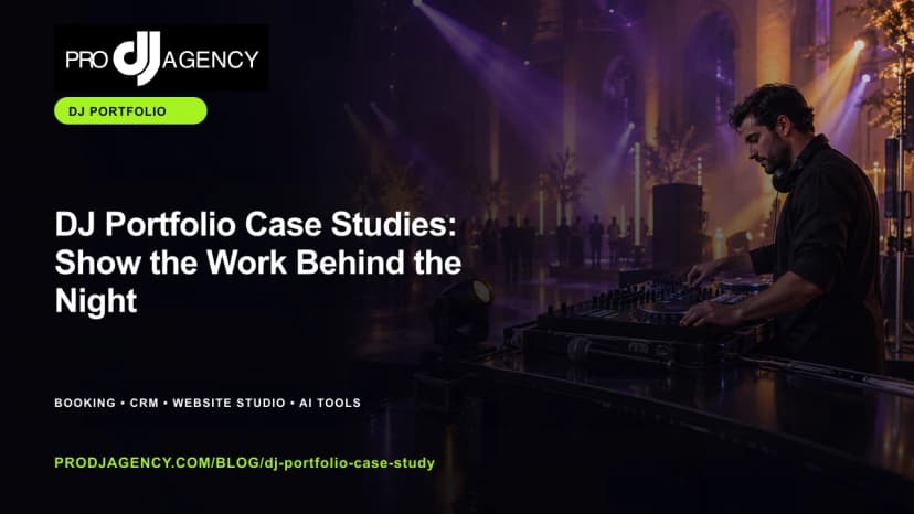DJ Portfolio Case Studies: Show the Work Behind the Night featured image