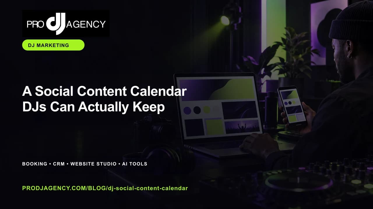 A Social Content Calendar DJs Can Actually Keep featured image