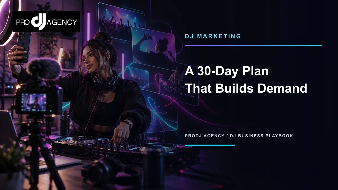 The DJ Marketing Plan: 30 Days of Actions That Build Demand featured image