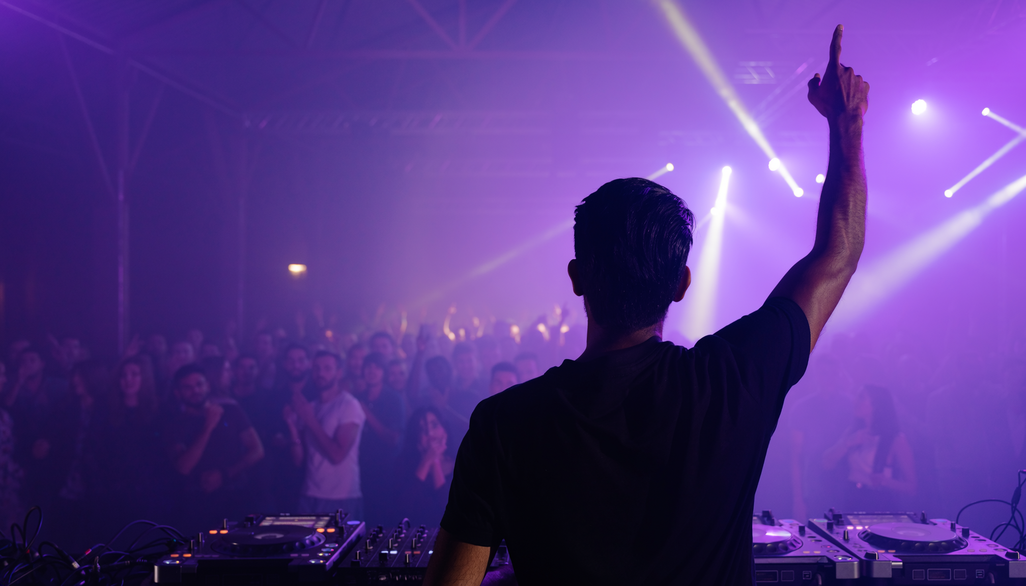 Illustrative photography for a fictional DJ website concept